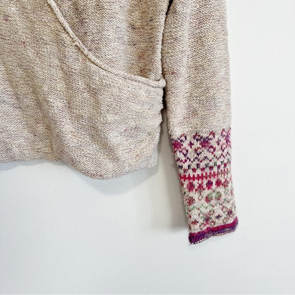 Anthropologie PILCRO Drew Fair Isle Surplice Sweater XS - Picture 7 of 14